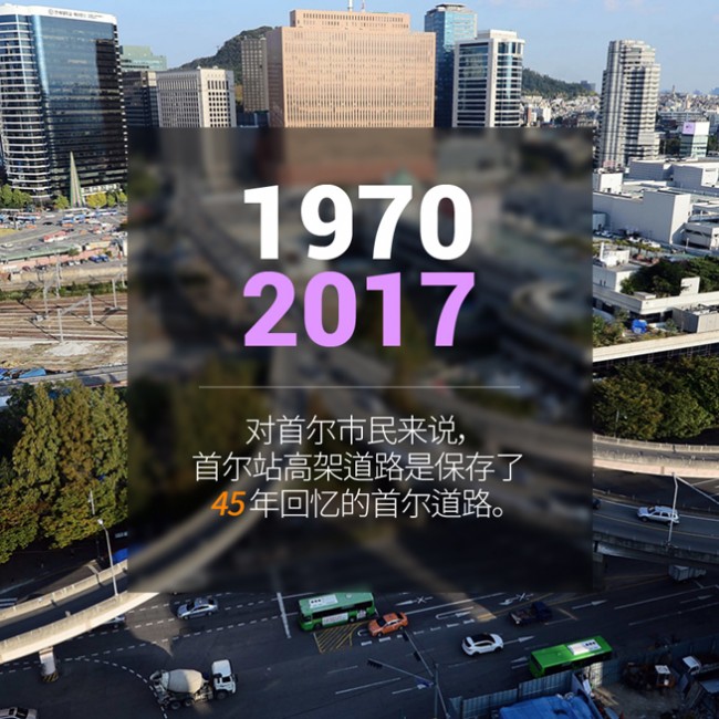 19702017 对首尔市民来说， 首尔站高架道路是保存了45年回忆的首尔道路。