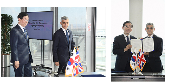 首尔、伦敦两位创新市长，正式签订政策交流协定