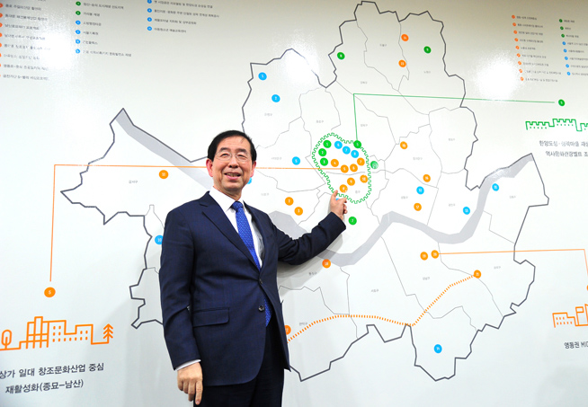 朴元淳市长，首次巡访欧亚大陆