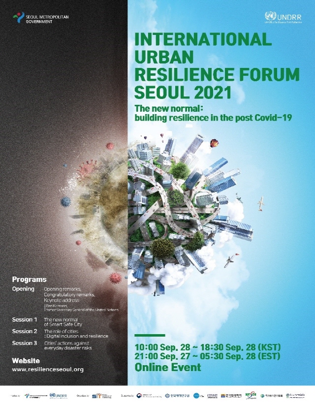 International Urban Resilience Forum Seoul 2021 english poster