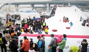 蠹岛、汝矣岛汉江公园雪橇场开放