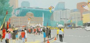 天空广场画廊作品征集，入选作品系列4 - ｢首尔，广场｣展