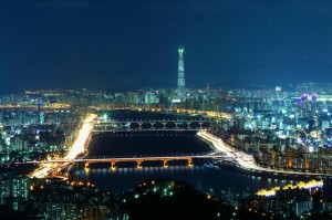 首尔美丽的夜景