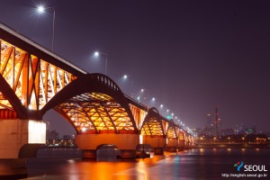 汉江大桥夜景