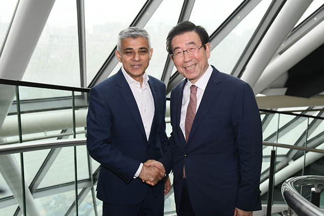 Mayors of Seoul and London Discuss Cooperation on Low Emission Zones
