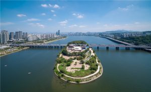 复合文化空间共存的汉江音乐岛“鹭得岛”正式开放