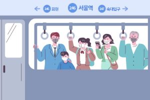 早高峰首尔地铁4号线试运行无座椅车厢