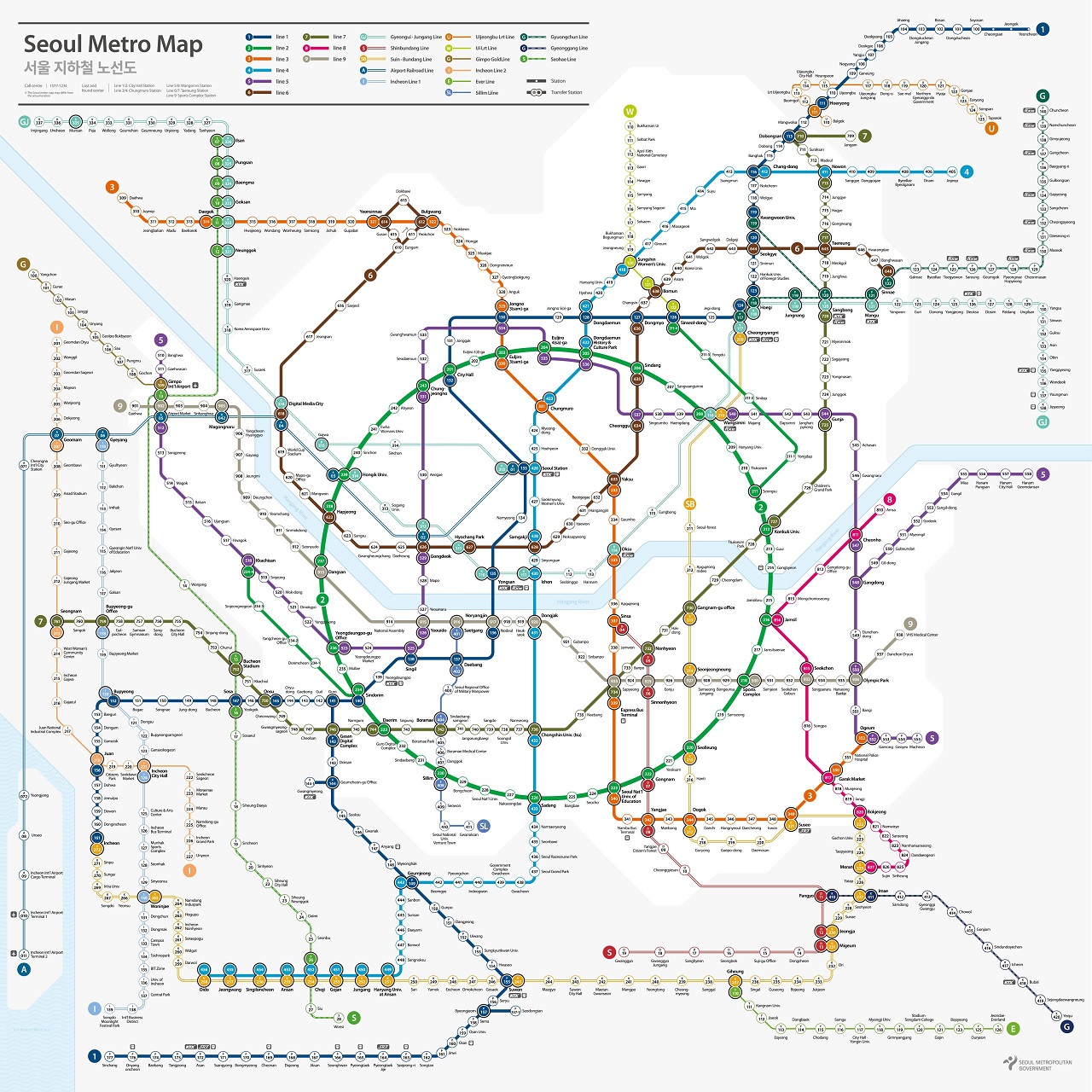 地铁线路图信息