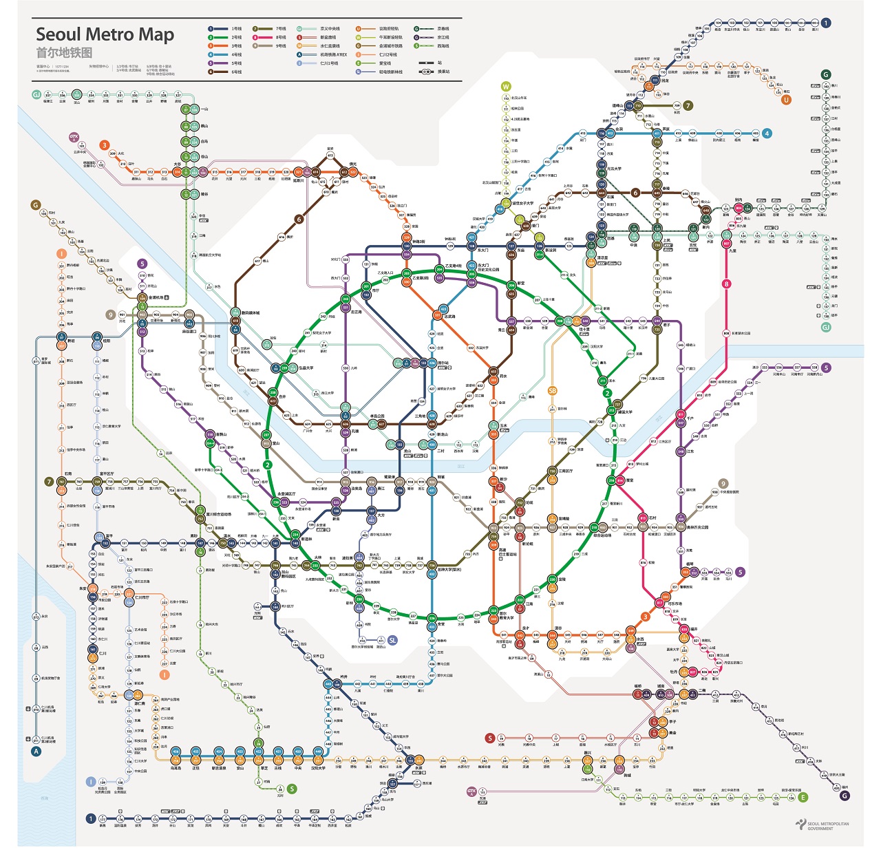 地铁线路图信息