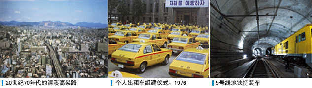 20世纪70年代的清溪高架路, 个人出租车组建仪式1976, 5号线地铁特装车 