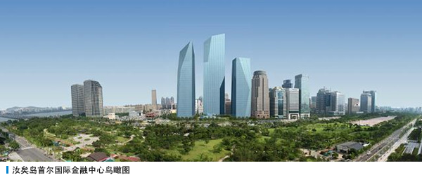 汝矣岛首尔国际金融中心鸟瞰图