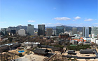 欢迎到首尔市西小门办公楼13层的贞洞瞭望台欣赏德寿宫、贞洞风光