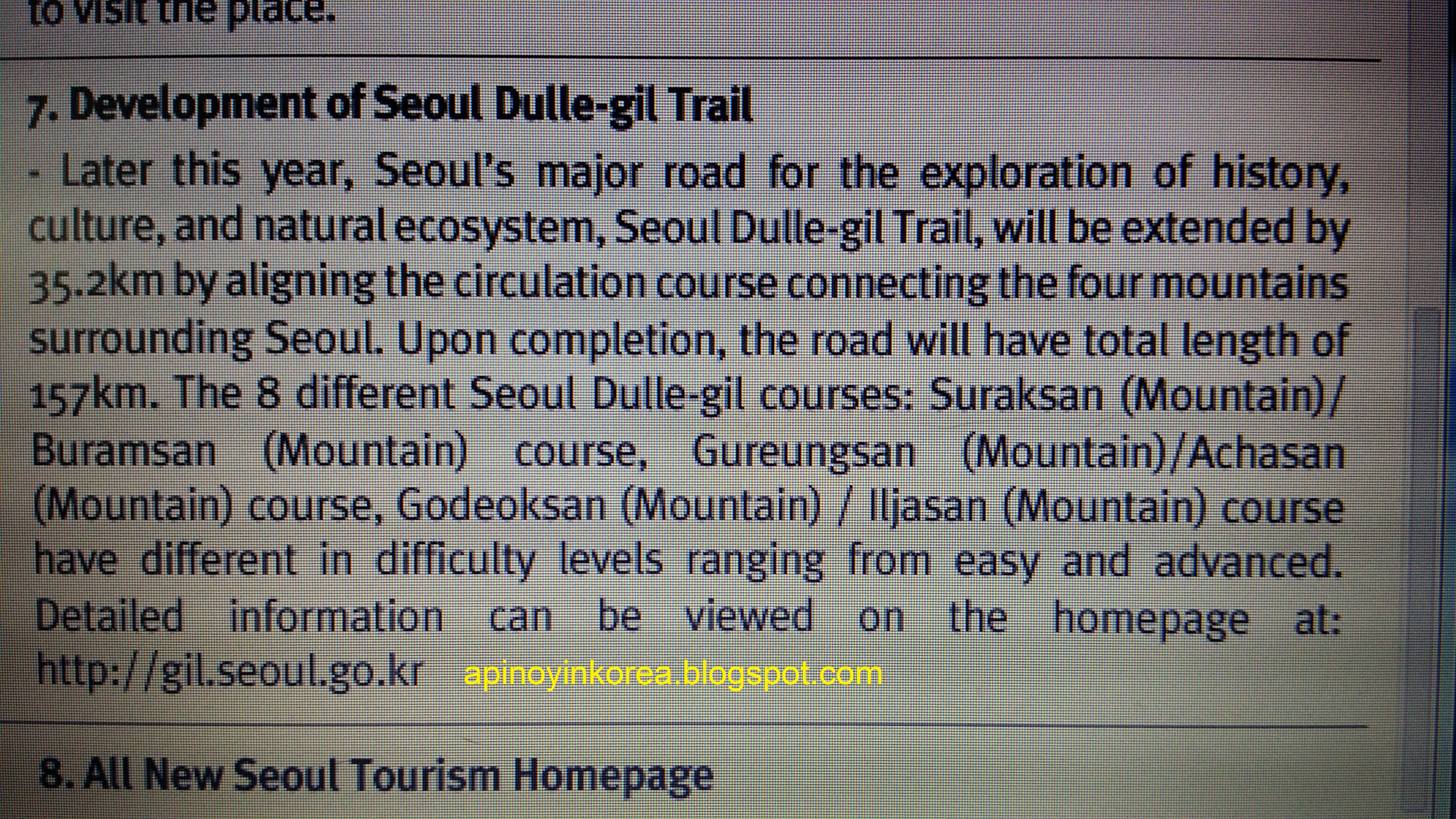 Global Seoul Mates 4th Mission: The Mountain Trails and Undisciplined Drivers in Seoul